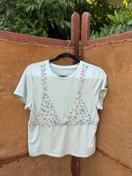 Upcycled Bikini Tee