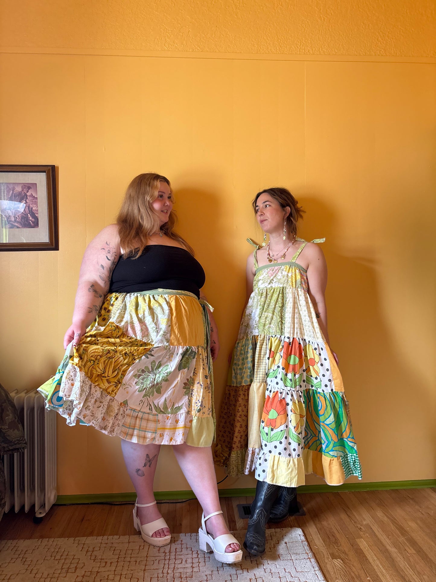Springy Patchwork Sundress
