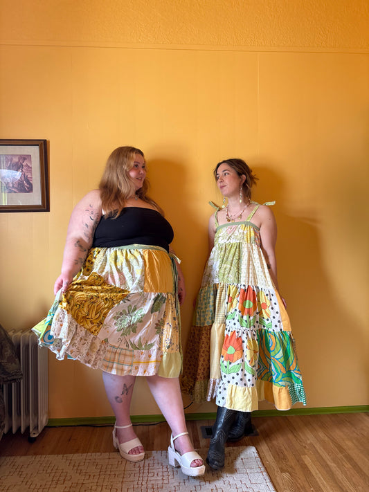 Springy Patchwork Sundress