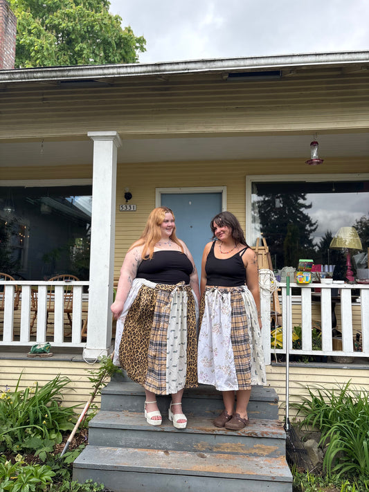 Adjustable Patchwork Skirt