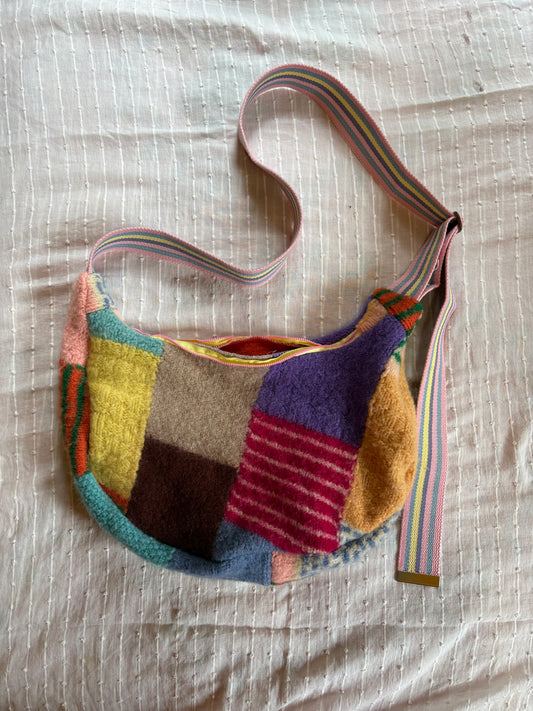 Wool Crescent Bag - Large