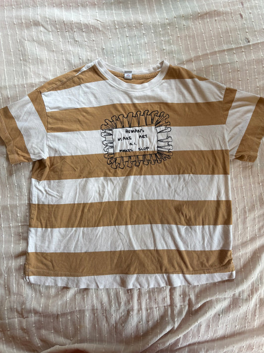Humans make Art - Ruffle Embroidered T-Shirt