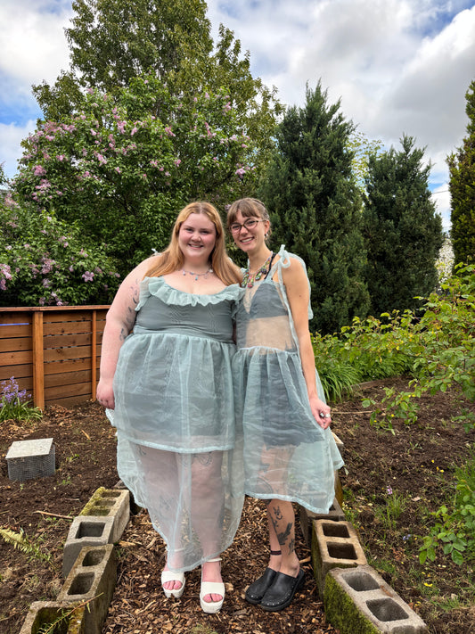 Blue Organza Sundress