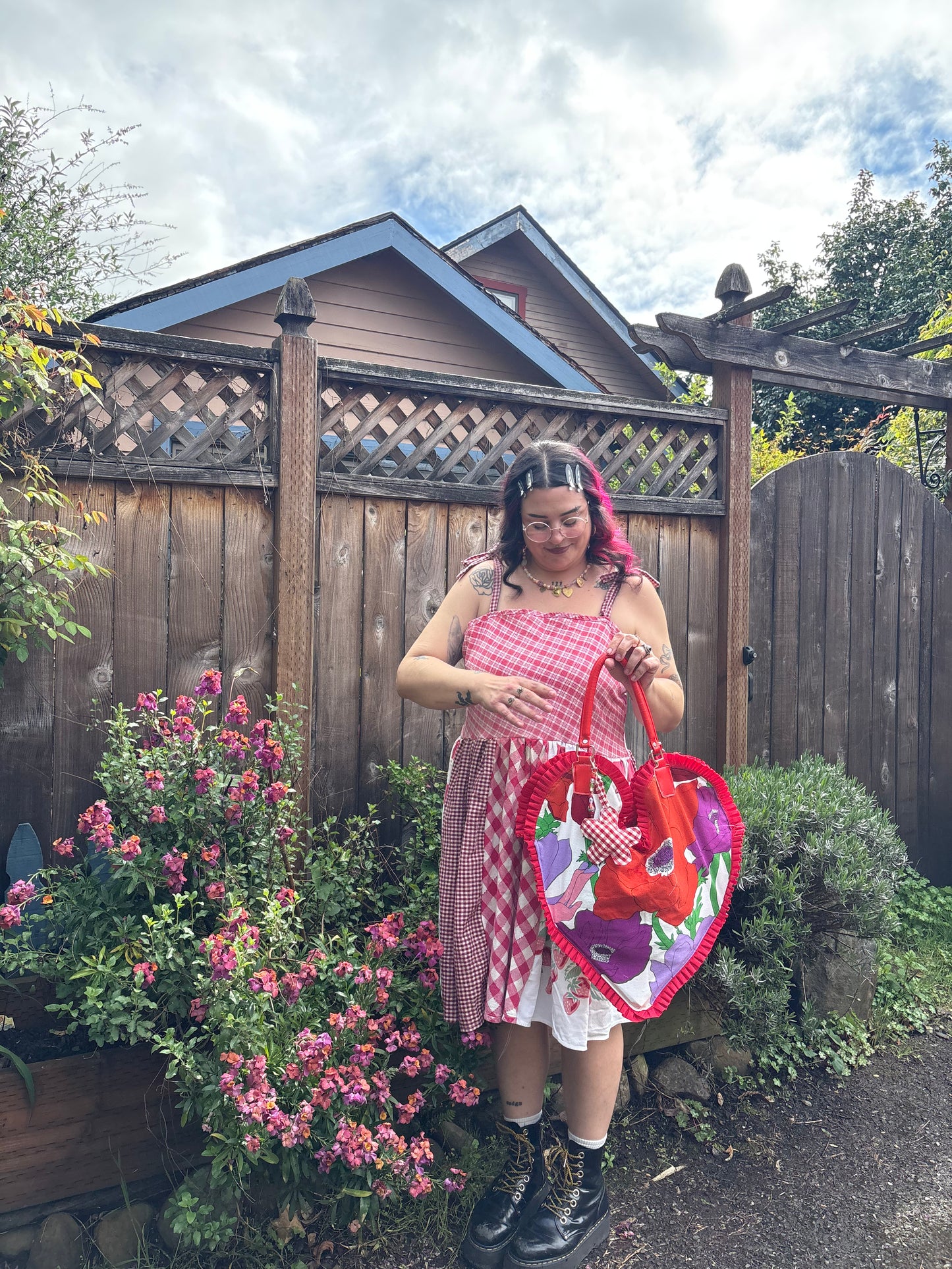 Poppy Heart Tote