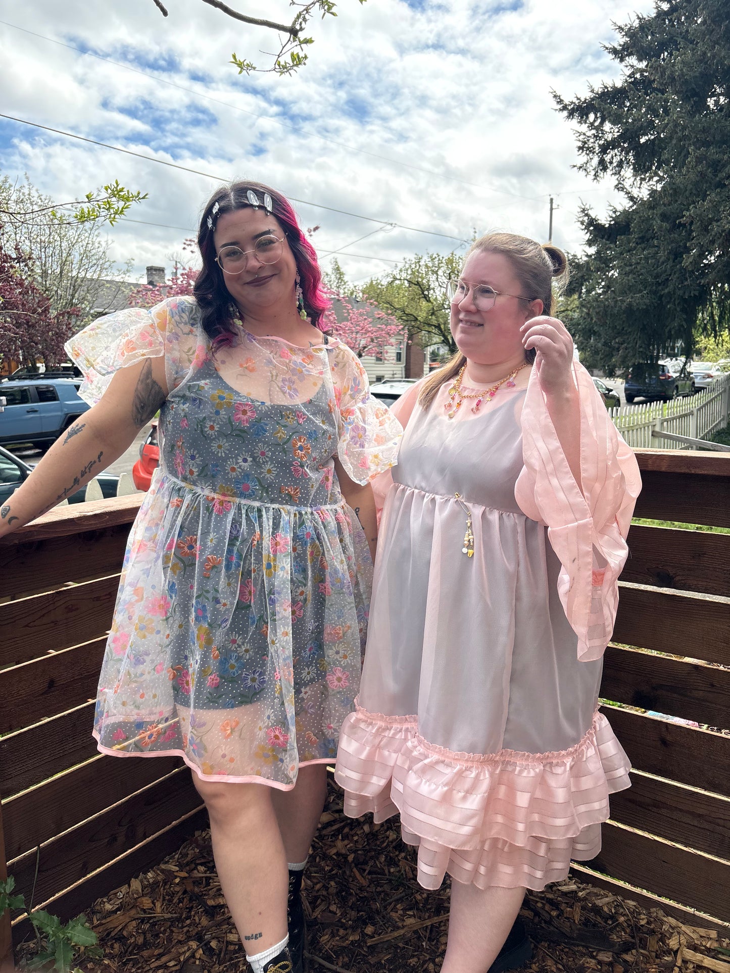 Floral Tulle Dress