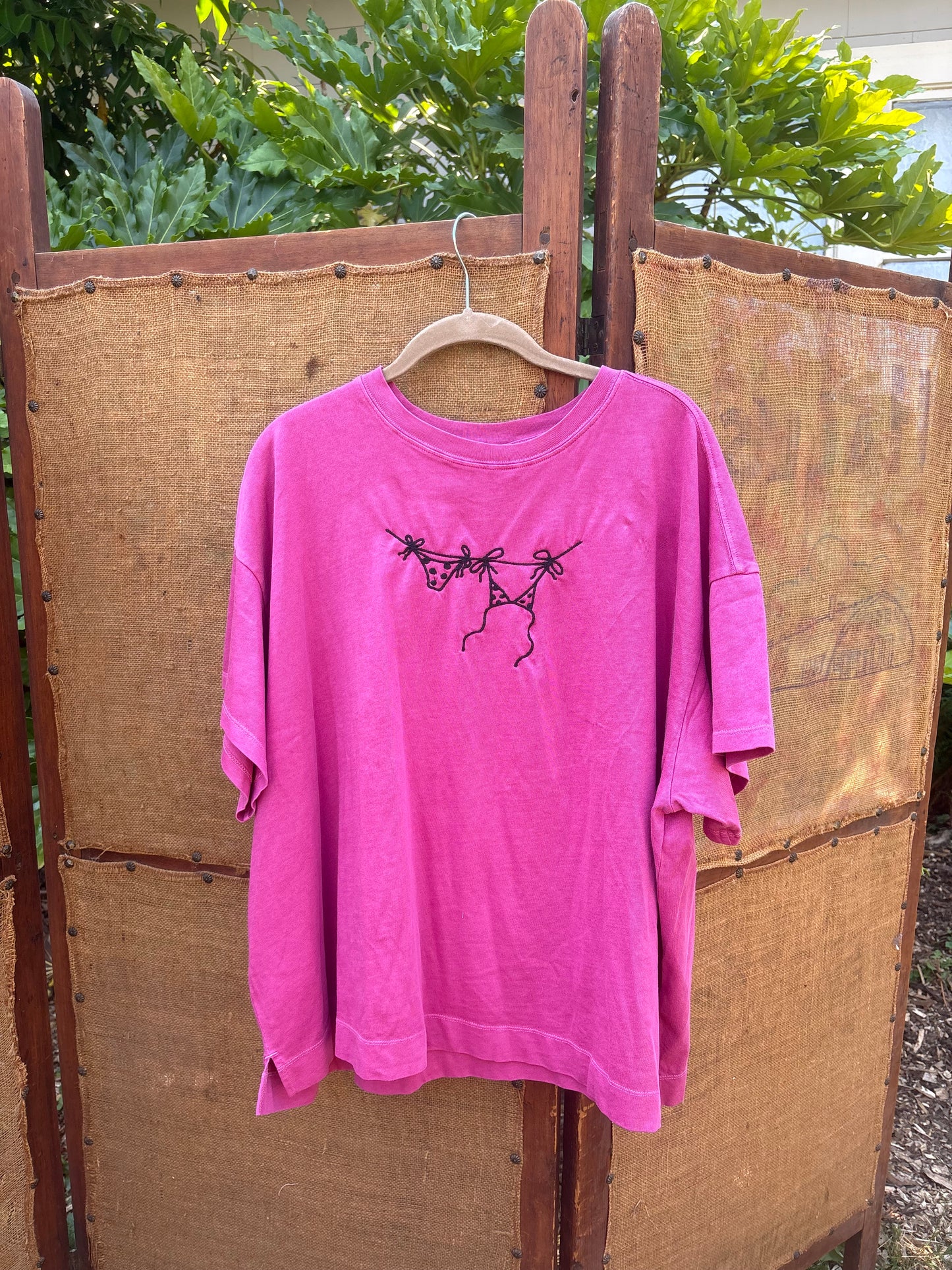 Embroidered Bikini Shirt