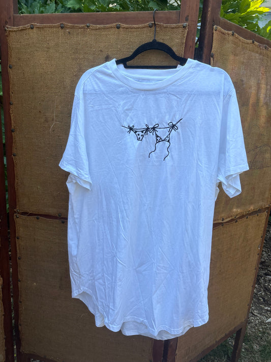 Embroidered Bikini Shirt