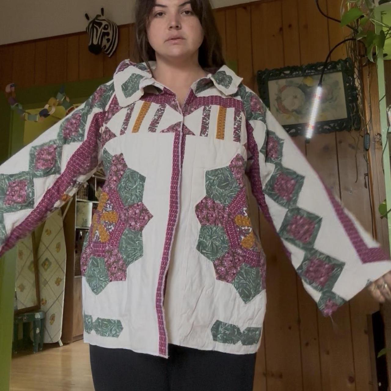 purple/gold - quilt coat