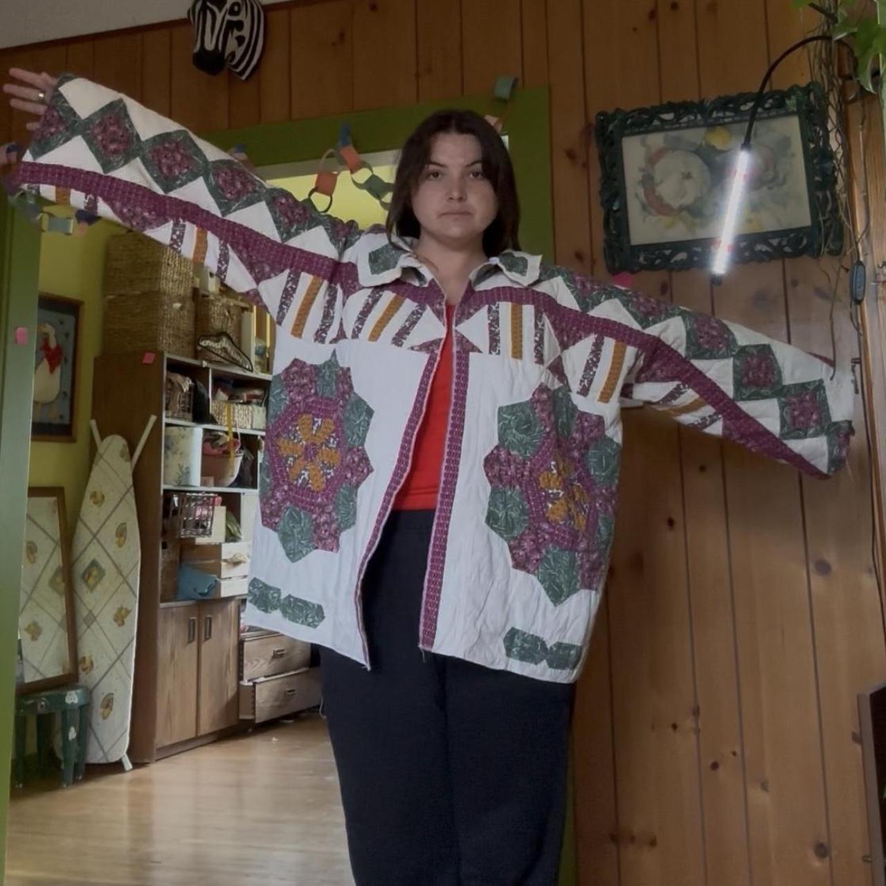 purple/gold - quilt coat